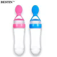 Baby Spoon Feeder - 90ml Silicone Baby Feeding Bottle