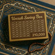 Umrah Saving Box - Wooden Islamic Money Saving Box