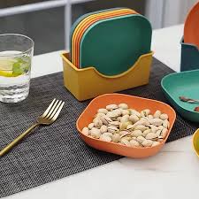 Complete 10-Piece Square Plate Set – Versatile & Durable